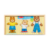 Melissa & Doug Wooden Dress-Up Puzzle- Bear Family