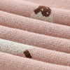 Bleu La La 100% Luxury Cotton Receiving Swaddle Baby Blanket - Sheep: Grey