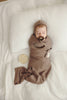 Bleu La La 100% Organic Cotton Luxury Organic Blanket + Hat Gift Set: Dove Grey