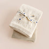 Heirloom Pique Blanket Cream Cotton Baby Embroidery Blanks