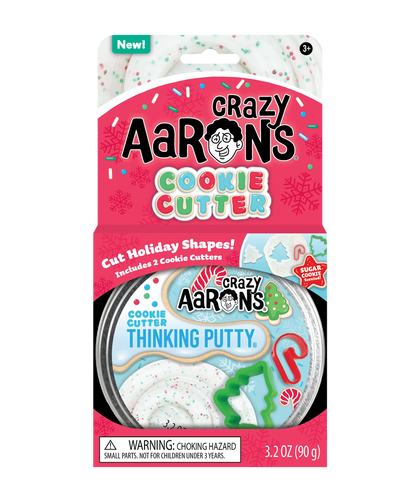 Crazy Aaron’s Thinking Putty - Cookie Cutter - Full Size 4" Tin