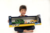 Bruder 02593 Land Rover Defender Station Wagon with Trailer, JCB Micro Excavator, Figure