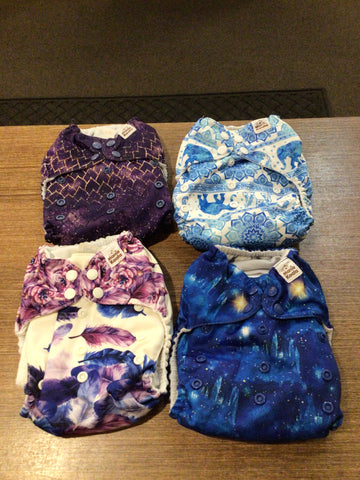 4 Pack Used Mama Kaola One Size Pocket Diaper