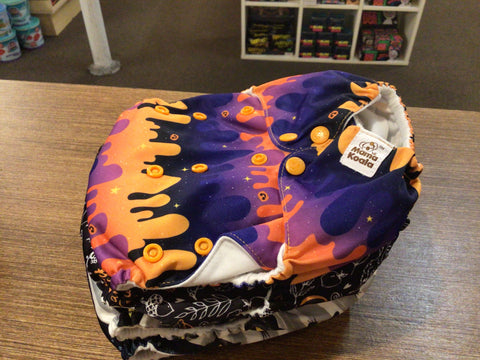 4 Pack Used Mama Koala Halloween One Size Pocket Diaper