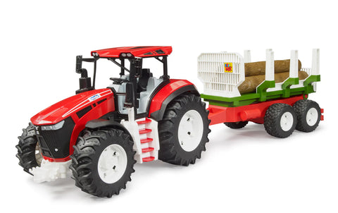 Bruder 03453 Roadmax Tractor with Logging Trailer