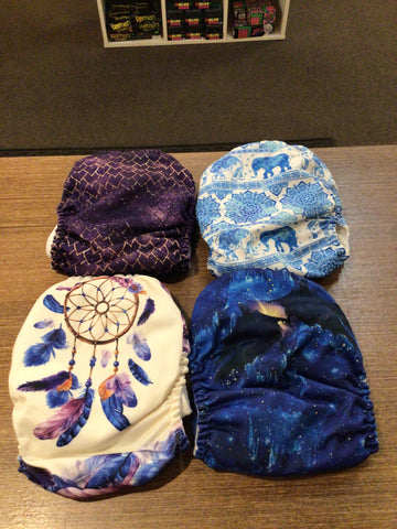 4 Pack Used Mama Kaola One Size Pocket Diaper