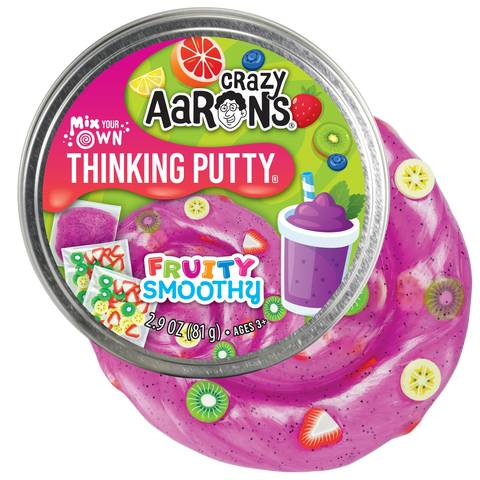 Crazy Aaron’s Thinking Putty - Fruity Smoothy - Mix it Full Size 4" Tin