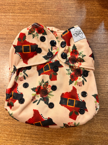 GENTLY USED Christmas Cloth Pocket Diapers