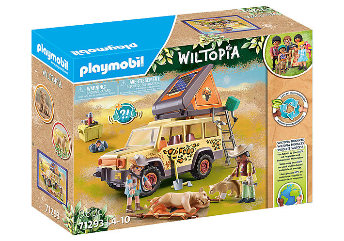 Playmobil Wiltopia 71293: Cross Country Vehicle with Lion – Mother Earth  Baby/Curious Kidz Toys