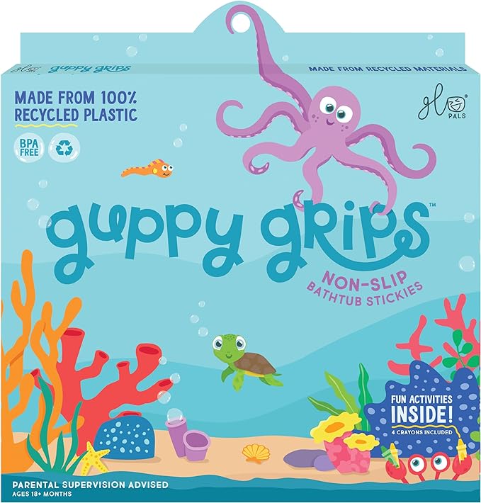 Glo Pals Guppy Grips Bathtub Stickers