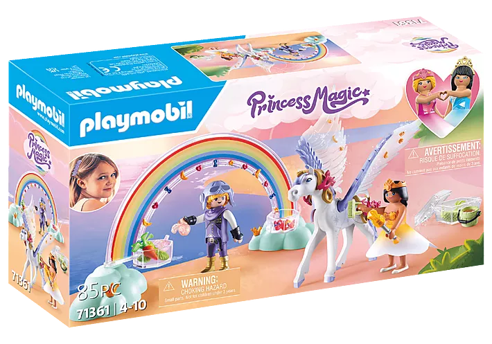 Playmobil Princess Magic 71361: Pegasus with Rainbow Clouds