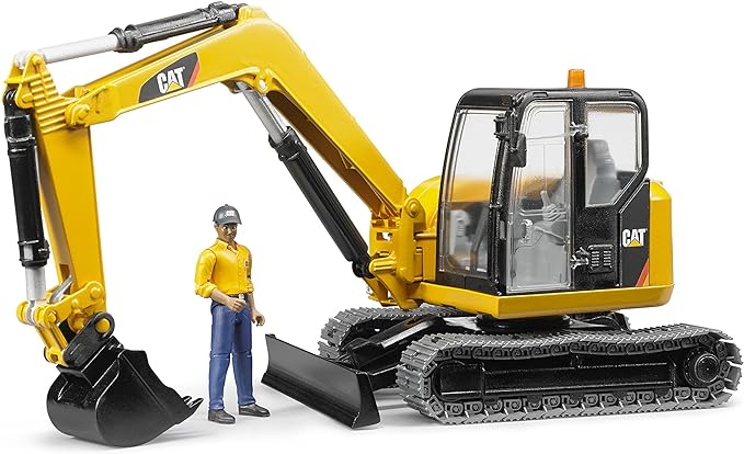 Bruder 02467 CAT Mini Excavator with Worker