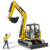 Bruder 02467 CAT Mini Excavator with Worker