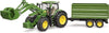 Bruder 09828 John Deer Tractor 7R 350 w/ Front Loader and Trailer
