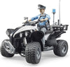 Bruder 63011 Police Quad w/ Light Skin Policeman and Accessories