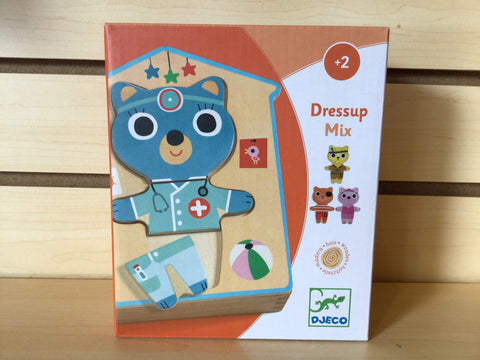 DJECO Wooden Puzzles- Dressup