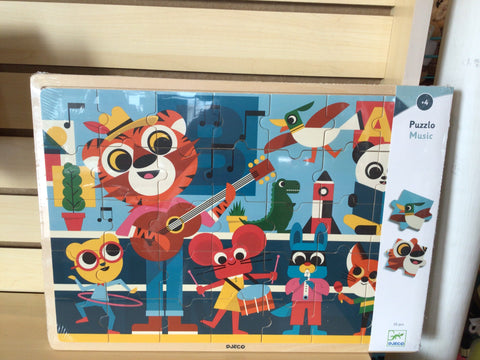 DJECO Wooden Puzzles- Puzzlo Music