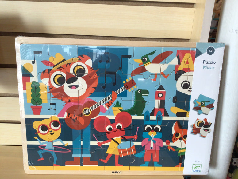 DJECO Wooden Puzzles- Puzzlo Music