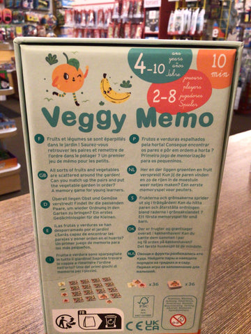 DJECO Veggie Memo Game