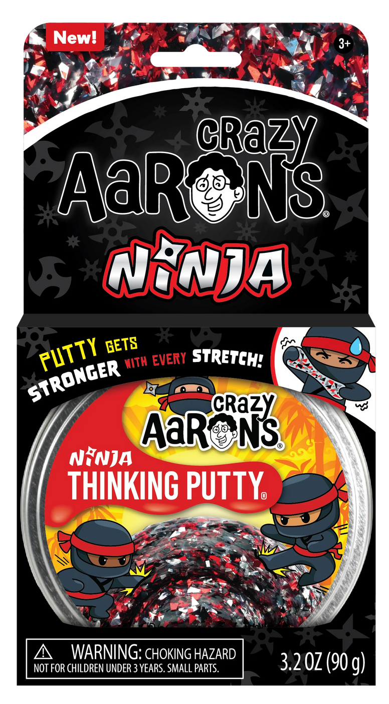 Crazy Aaron’s Ninja 4inch Size Thinking Putty Tin