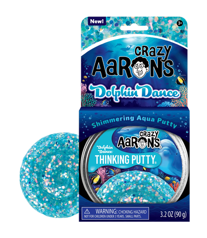 Crazy Aaron’s Dolphin Dance 4inch Thinking Putty Tin