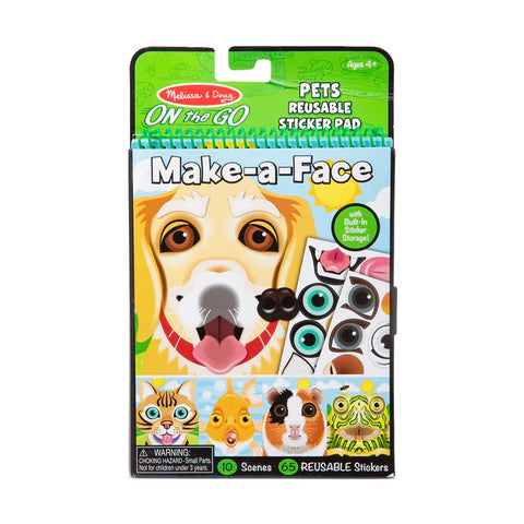 Melissa & Doug Make-A-Face Reusable Sticker Pad