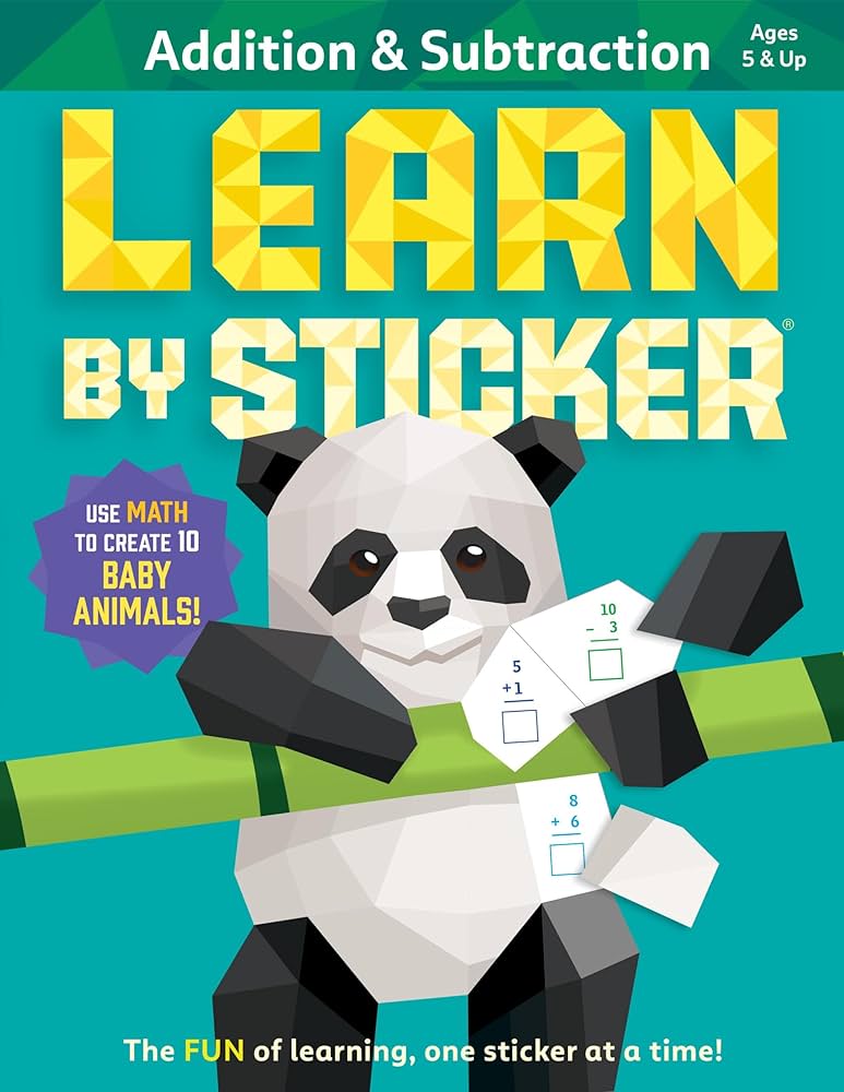 Learn By Sticker: Addition and Subtraction