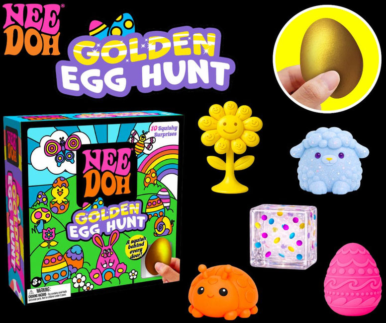 Schylling NeeDoh - SPRING 2027 - GOLDEN EGG HUNT- COMING THIS DECEMBER