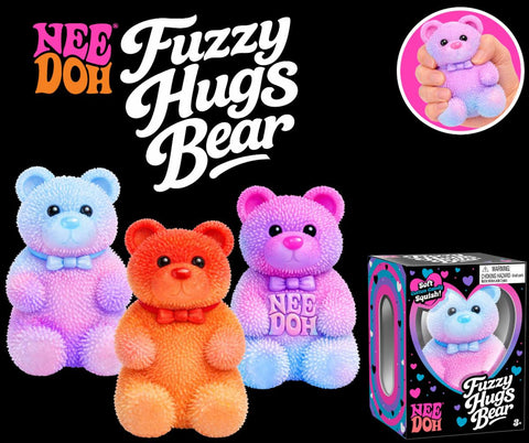 Schylling NeeDoh - SPRING 2027 - FUZZY HUGS BEAR - COMING THIS DECEMBER