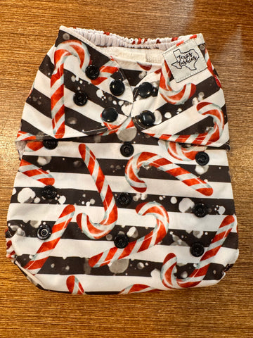 GENTLY USED Christmas Cloth Pocket Diapers