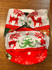 GENTLY USED Christmas Cloth Pocket Diapers