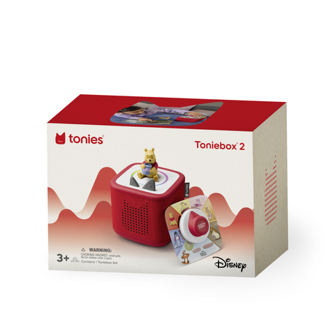 Tonies Disney Winnie the Pooh Toniebox 2 Full Play Set - Sunset Red