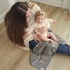 Bleu La La 100% Luxury Cotton Receiving Swaddle Baby Blanket - Deer: Mocha