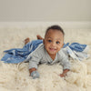 Bleu La La 100% Luxury Cotton Swaddle Receiving Baby Blanket - Rainbow: Brown