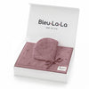 Bleu La La 100% Organic Cotton Luxury Organic Blanket + Hat Gift Set: Dove Grey