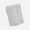 Heirloom Pique Blanket Grey Organic Cotton Baby Gift: Light Grey