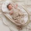 Bleu La La 100% Luxury Cotton Receiving Swaddle Baby Blanket - Heart: Grey