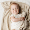 Heirloom Pique Blanket Birch Organic Cotton Embroidery Blank