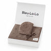 Bleu La La 100% Organic Cotton Luxury Organic Blanket + Hat Gift Set: Dove Grey