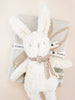 Plush Bunny Doll Baby Kid Toy Sherpa Organic Cotton: No Bow