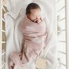 Bleu La La 100% Luxury Cotton Swaddle Receiving Baby Blanket - Rainbow: Brown