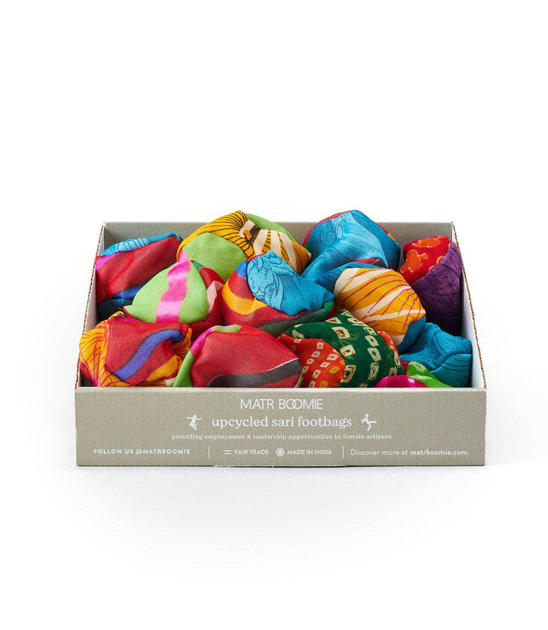 Fair Trade Upcycled Sari Footbag - Hacky Sack
