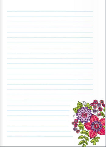 Wellspring - Journal - Notebook Doodles Flowers