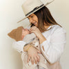 Bleu La La 100% Luxury Cotton Receiving Swaddle Baby Blanket - Sheep: Grey