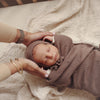Bleu La La 100% Organic Cotton Luxury Organic Blanket + Hat Gift Set: Dove Grey