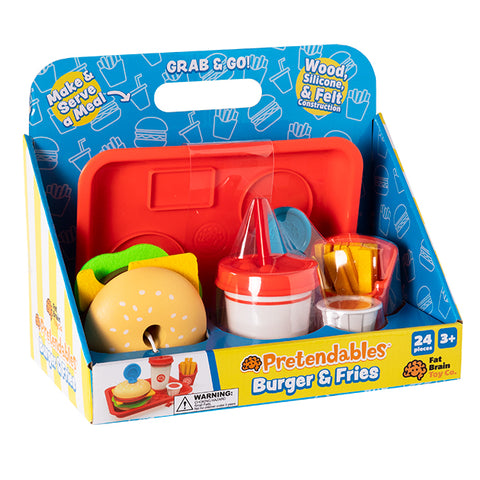 Fat Brain Toy Co Pretendables Burger & Fries