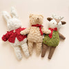 Plush Bunny Doll Baby Kid Toy Sherpa Organic Cotton: No Bow