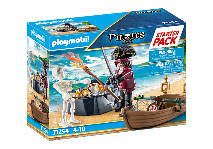 Playmobil Starter Pack 71254 Pirate w/ Rowing Boat