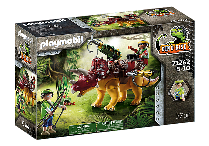 Playmobil triceratops with baby hotsell