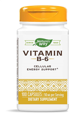 Nature’s Way Vitamin B-6 50mg 100 capsules